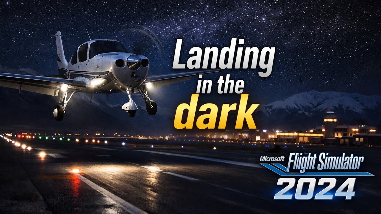 MSFS2024 - Landing in the dark, Cirrus SR22T in Shigatse Airbase
