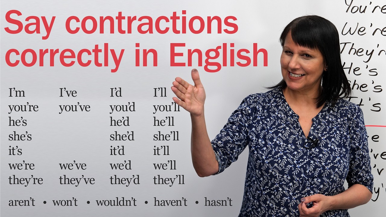 How to Say English Contractions – The EASY Way!