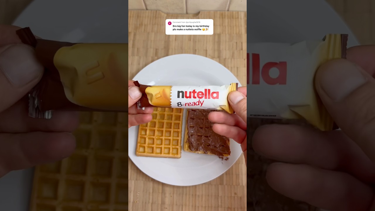 Nutella B-Ready waffle ! 🤤