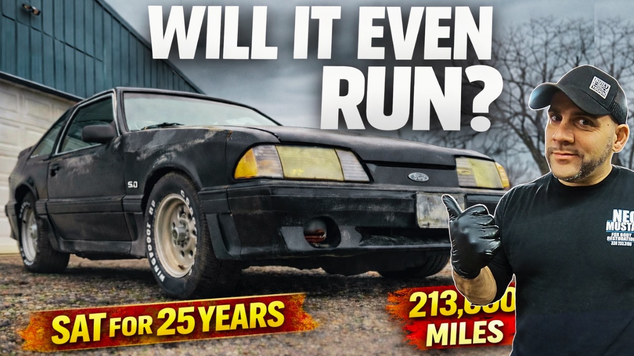 Простоял 25 лет… Заведется ли вообще этот старый Mustang GT 1990 года выпуска?
