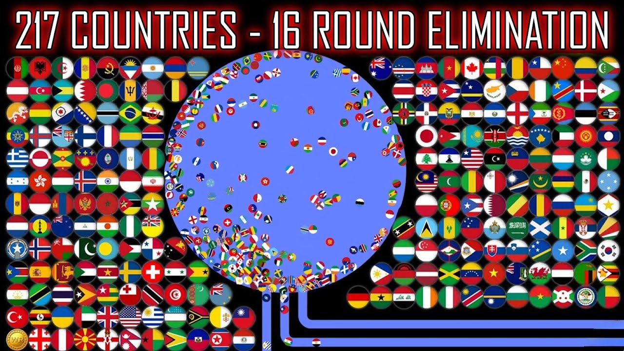 217 Countries - 16 Round Marble Eliminations | WORLD MARBLE RACE #98