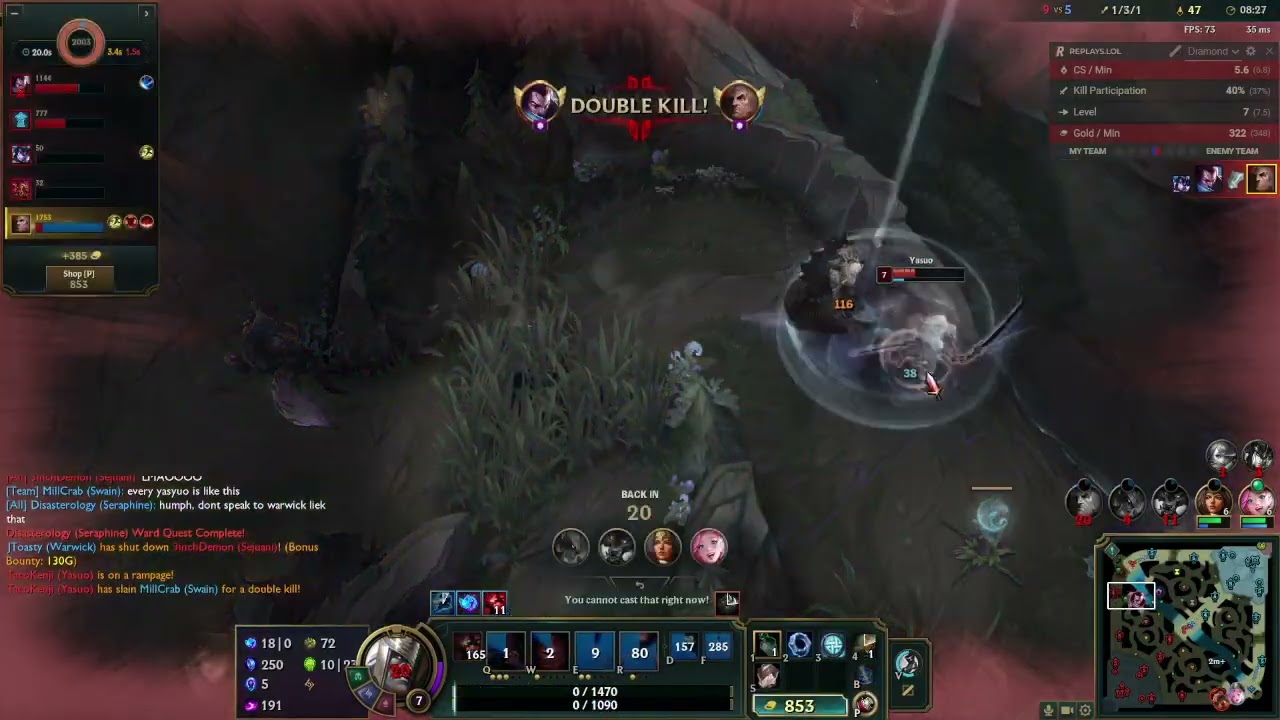 Swain Game 342 (Loss vs Yasuo)