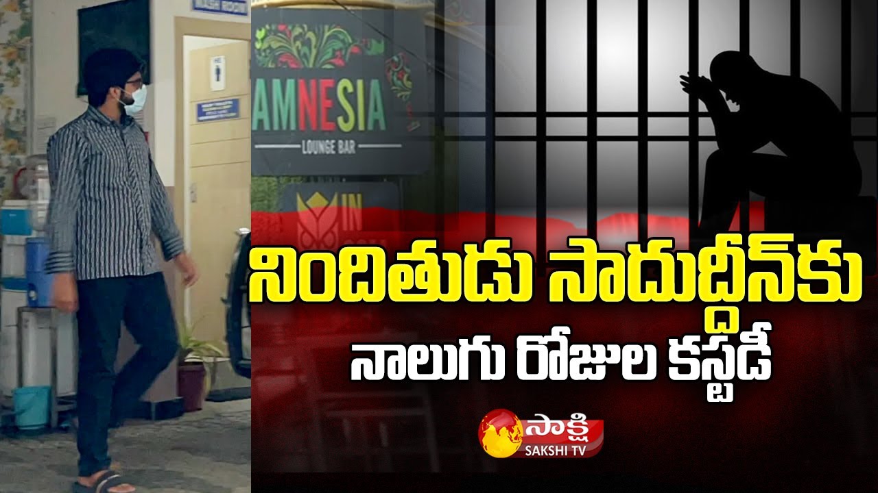 A1 Accused Saduddin 4 Days Custody | Jubilee Hills Amnesia Pub Case | Sakshi TV