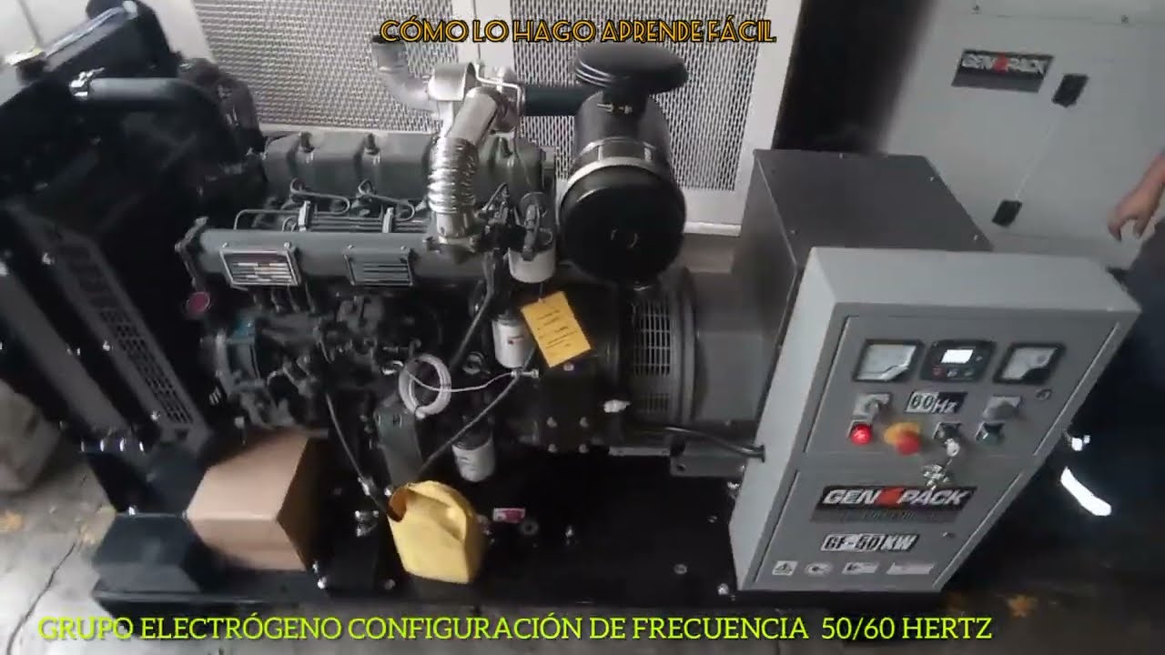50/60 HERTZ GRUPO ELECTRÓGENO CONFIGURACIÓN DE FRECUENCIA