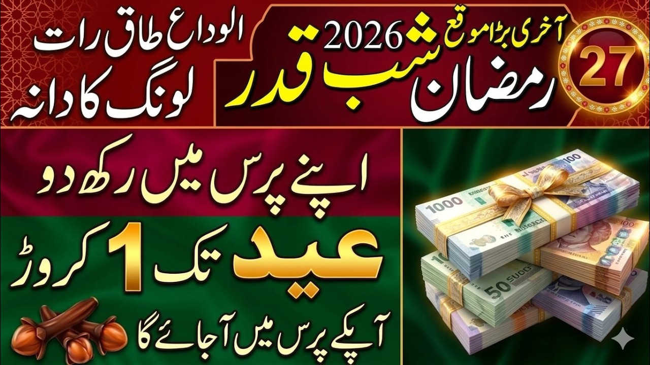 27 Ramzan Mangal Shab-e-Qadr Special 🌙 | 1 Long Par Surah Ikhlas & Astaghfirullah Ka Powerful Wazifa