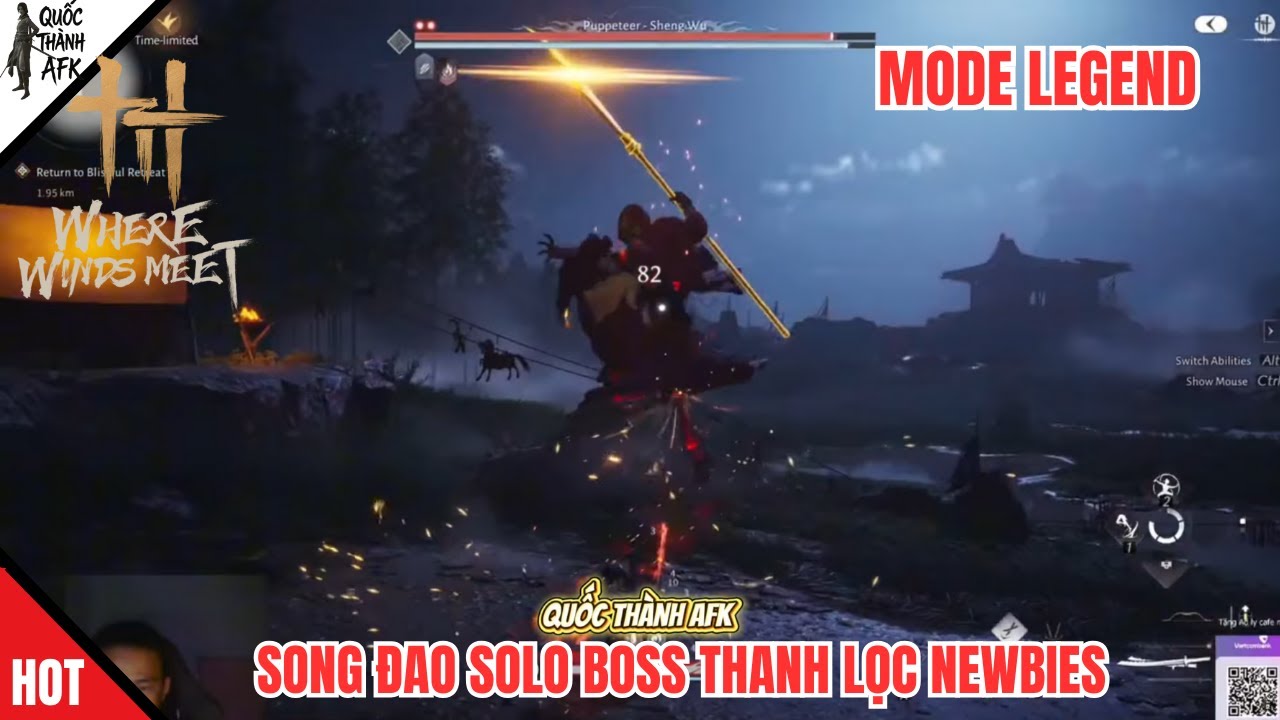 Where Winds Meet | Song Đao solo con Boss thanh lọc Newbies chế độ Legend