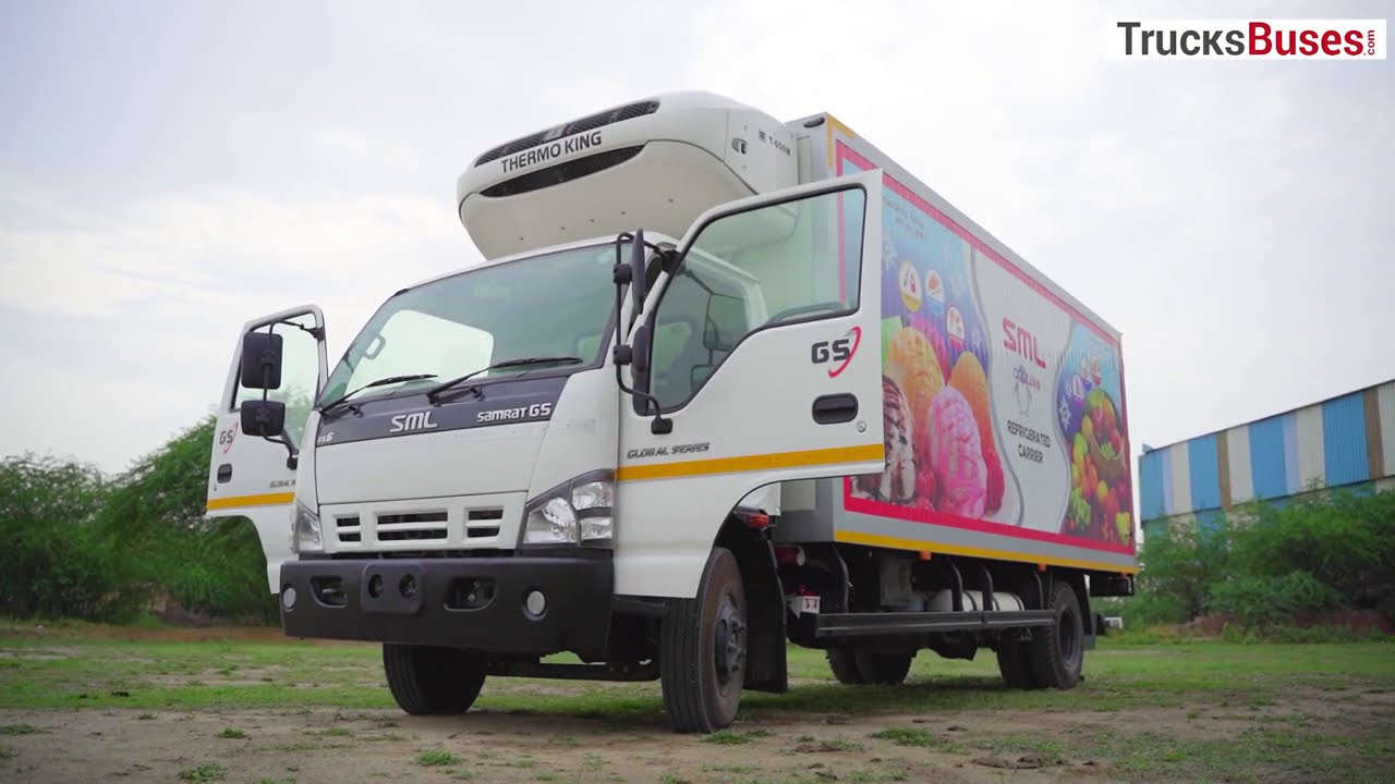 SML Samrat Global Series Truck | फ्रिज वाला ट्रक  | SML Isuzu CNG Truck | Swaraj Mazda Mini Trucks