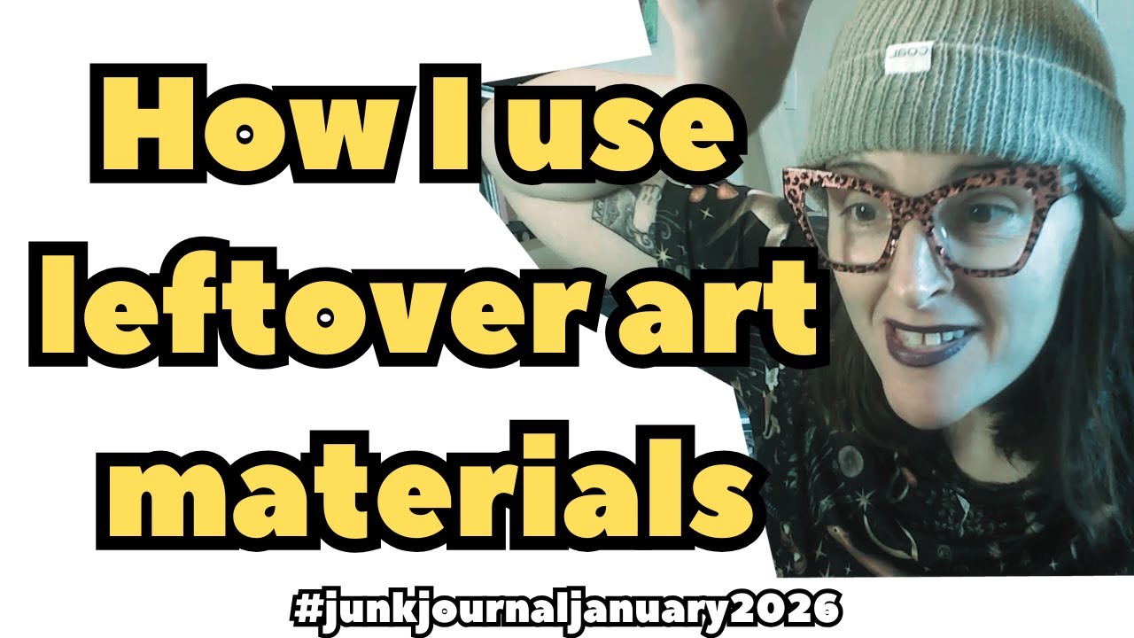 HOW TO USE UP LEFT OVER ART MATERIALS