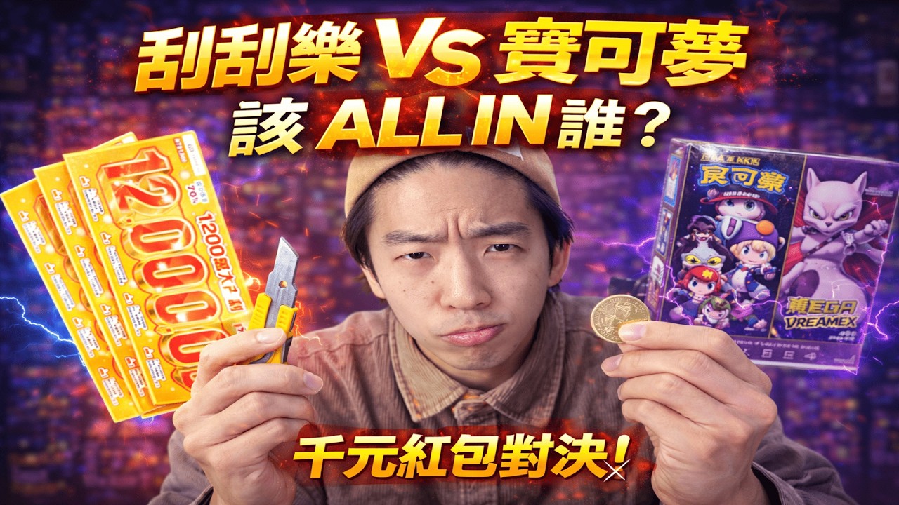 【新年實測】3000元刮刮樂 vs 3000元寶可夢！開箱實測哪邊 ROI 最高？💸