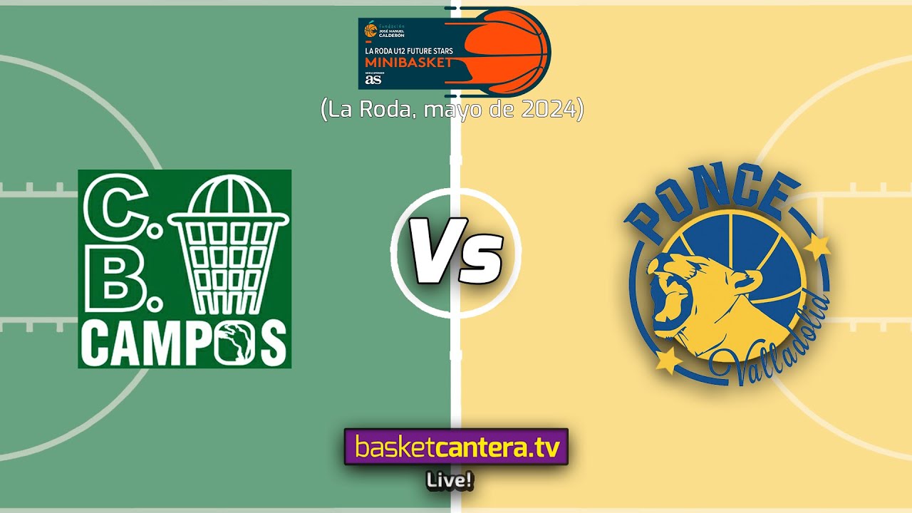 U12F.  CB CAMPOS vs PONCE VALLADOLID.- Torneo Minibasket-Alevín Fem. Future Stars La Roda 2024