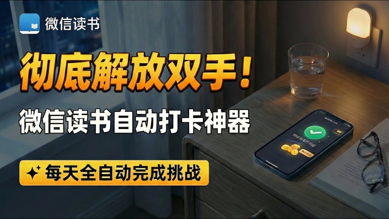 彻底解放双手！微信读书自动打卡神器：每天全自动完成阅读挑战（支持 Docker/NAS/多账号）