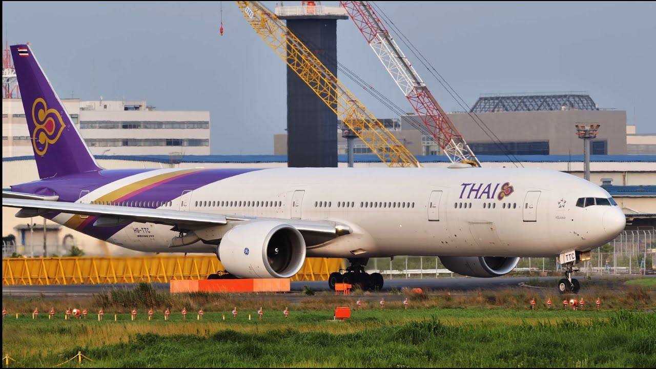 Thai Airways Boeing 777-300ER HS-TTC Takeoff from Narita 16R | NRT/RJAA