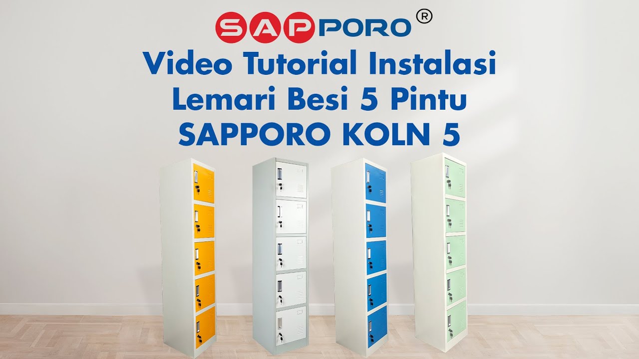 Video Tutorial Instalasi SAPPORO KOLN 5 - Loker Besi 5 Pintu | Steel Locker 5 Doors yellow