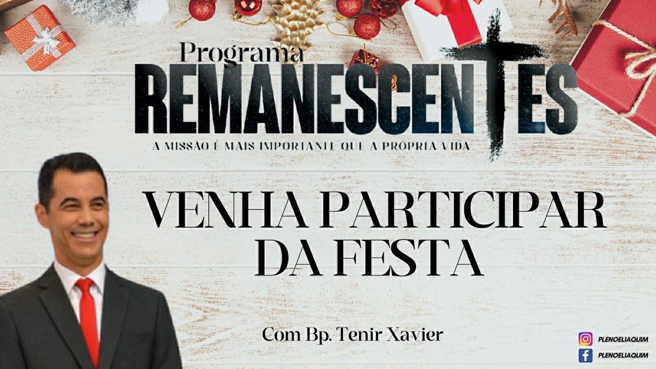 Venha participar da festa