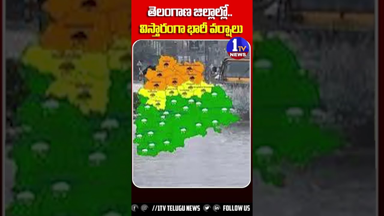 Widespread Heavy Rains in Telangana Districts