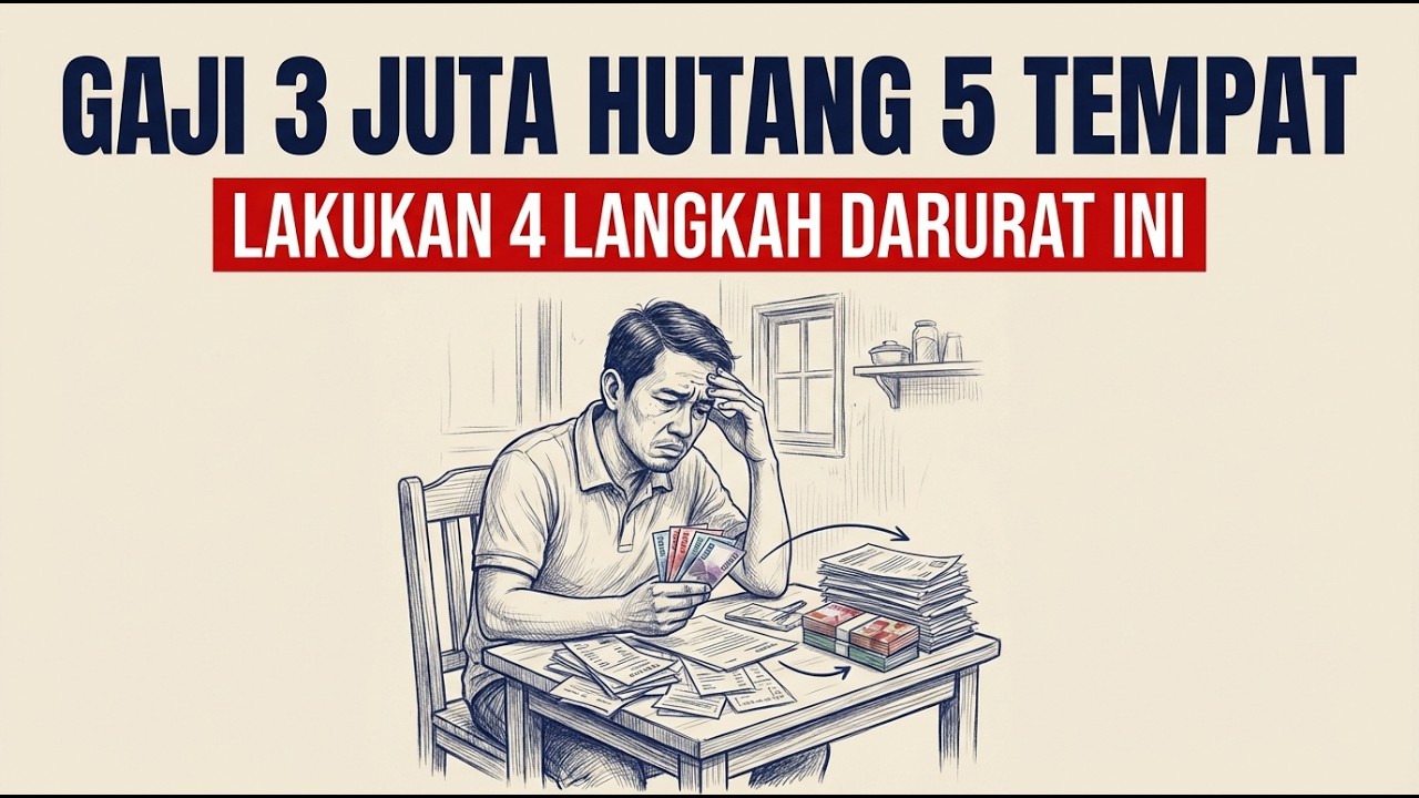 GAJI 3 JUTA, HUTANG 5 TEMPAT? LAKUKAN 4 LANGKAH DARURAT INI BIAR KAMU NGGA MAKIN TERTEKAN!