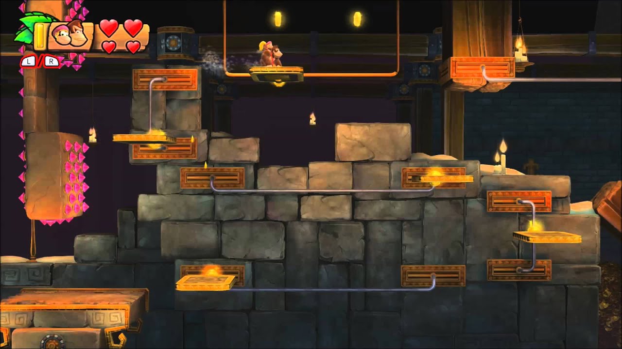 Donkey Kong Country: Tropical Freeze - 100% Walkthrough - 5-K Platform Problems (Puzzle Pieces)