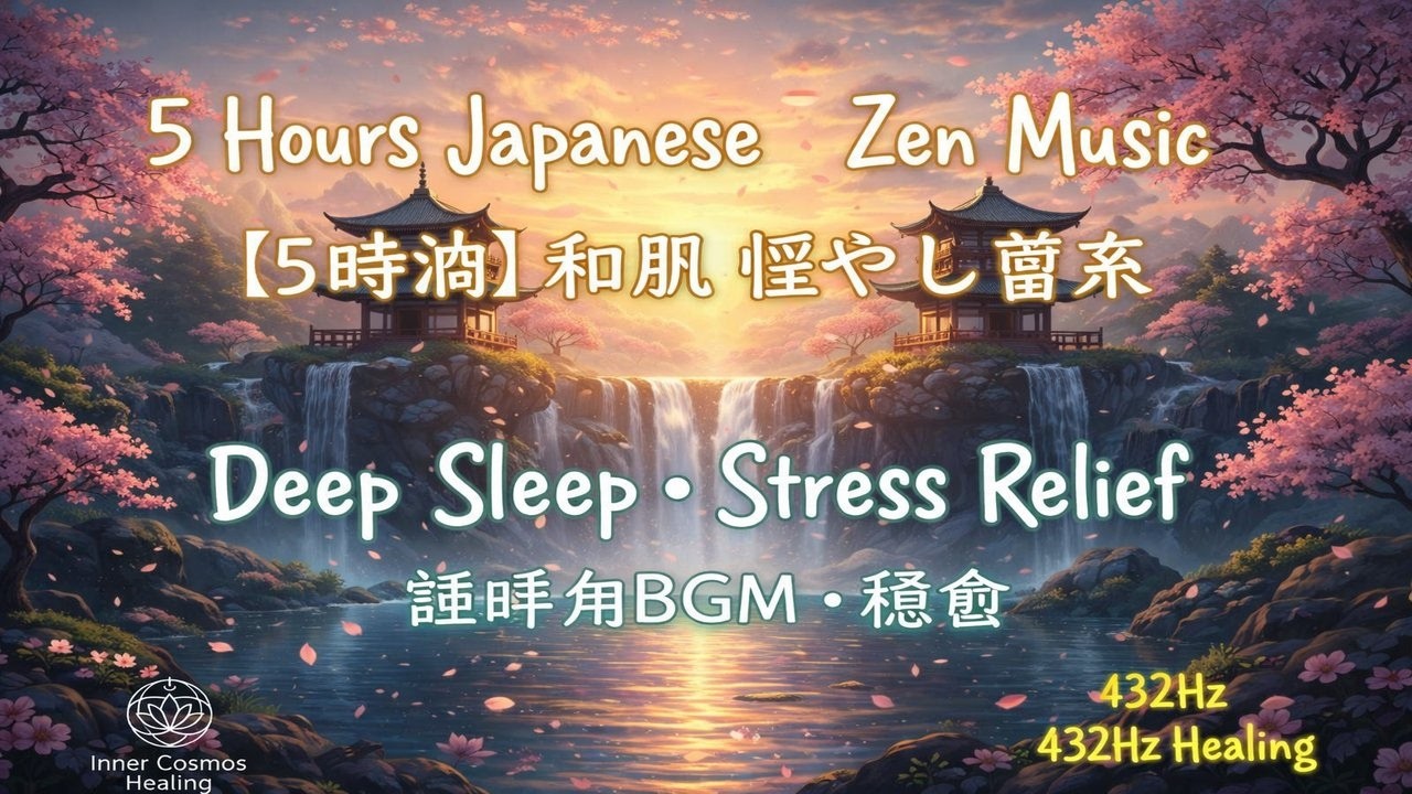 5h Japanese Zen Music • Deep Sleep & Healing | 睡眠用BGM・瞑想・癒やし