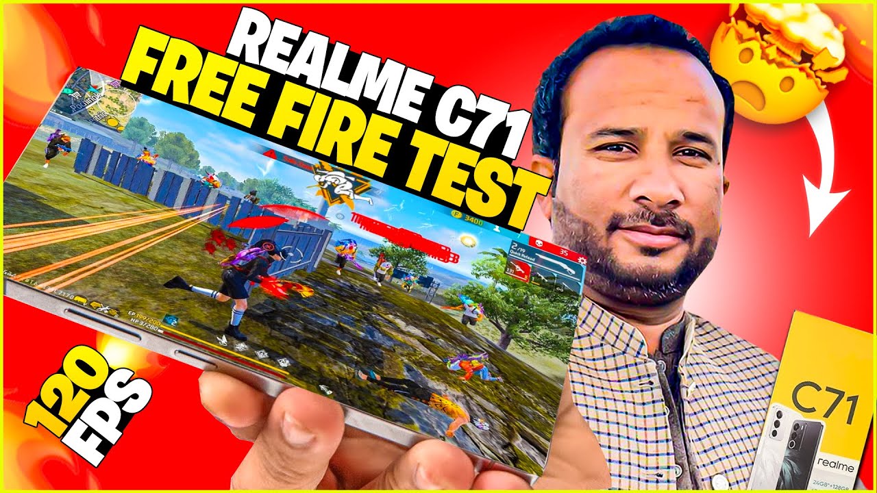 Realme C71 Free Fire Test 🔥 Ultra Graphics & Smooth Gameplay!