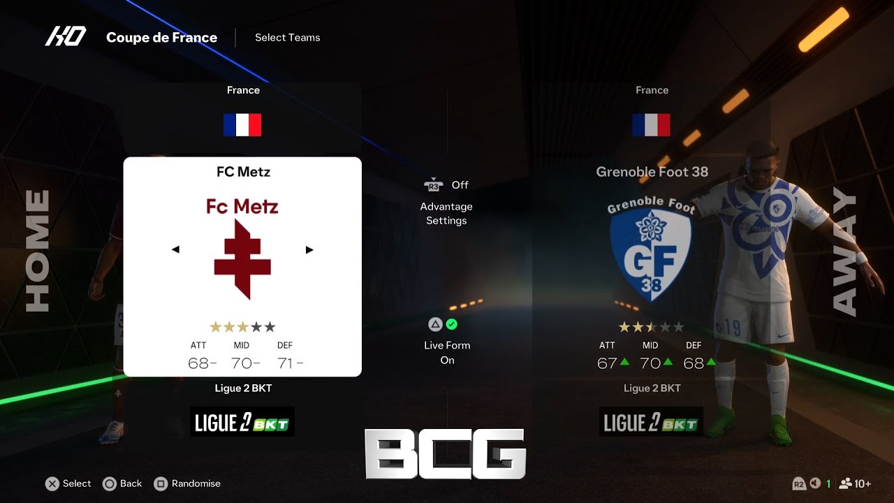 EA Sports FC 25 France Ligue 2 Ratings & Kits