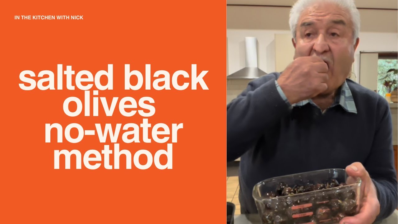 Salted Black Olives Using the No-Water Method!