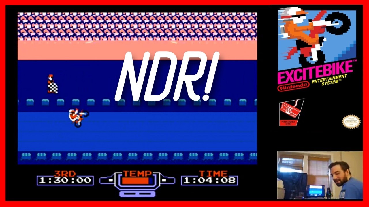 Excitebike NES NDR 6:43.91 Speedrun