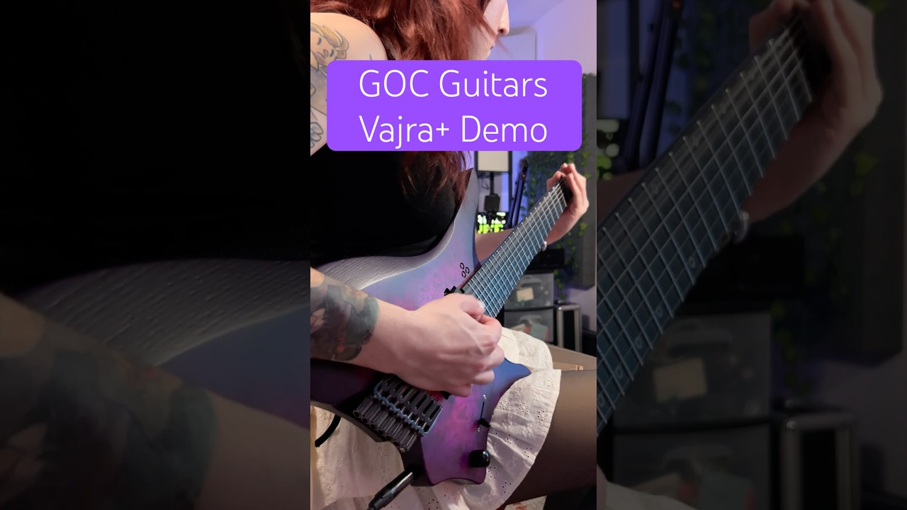 My newest piece of gear - the GOC Guitars Vajra+ 💕 Also using my new erhu! #guitar #composer #metal