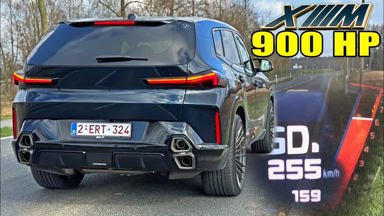 BMW XM 900HP vs STOCK // 0-100 100-200 AKRAPOVIC SOUND