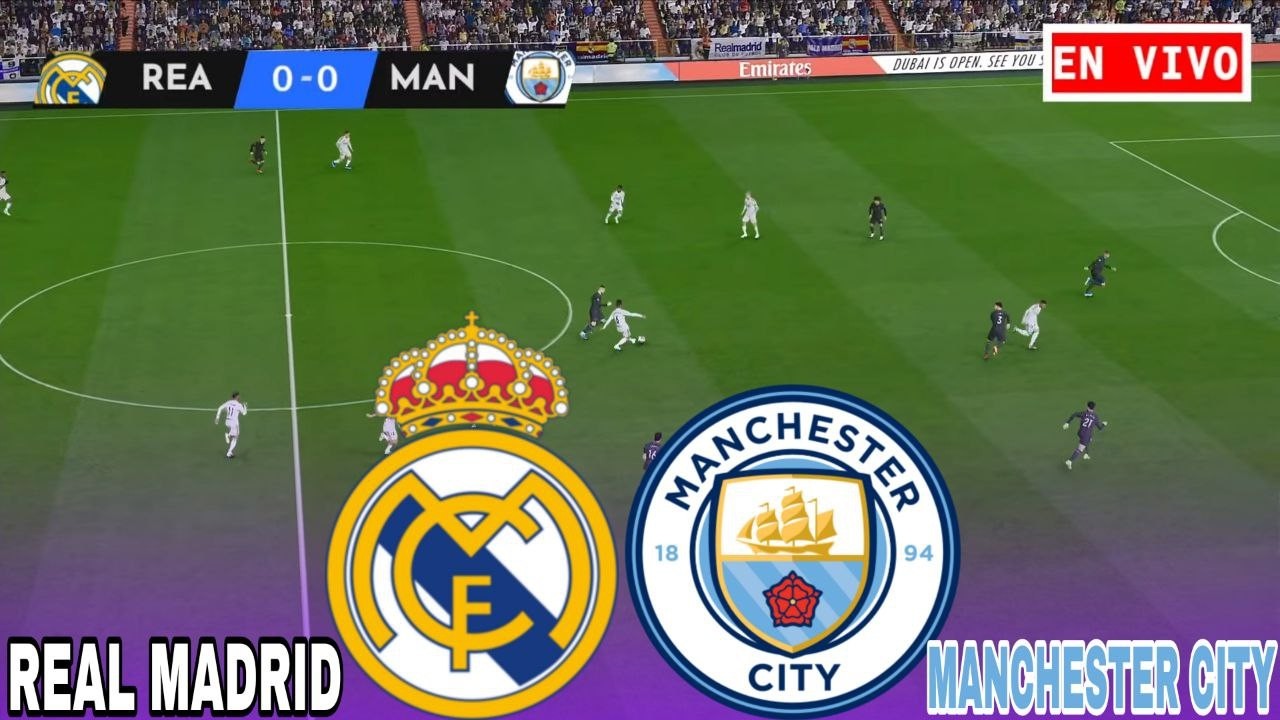 Real Madrid vs Manchester City EN VIVO Champions League 2026 Partido De Hoy Simulación PES 21