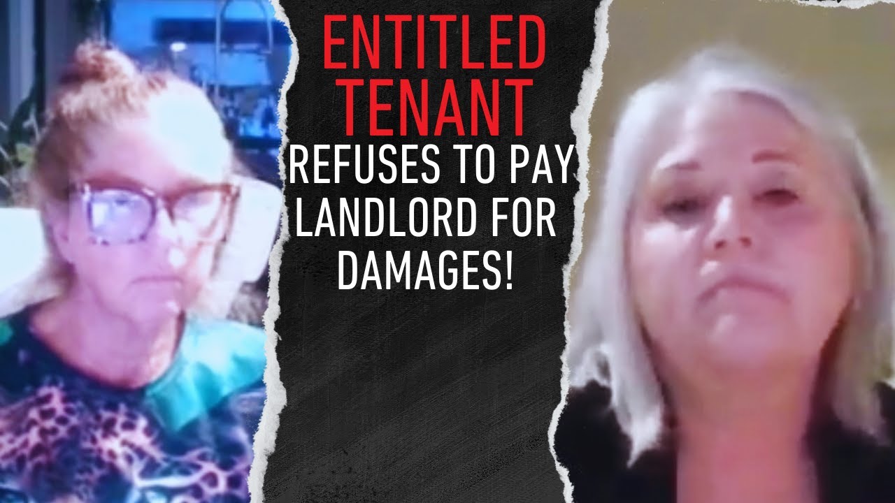 ENTITLED TENANT REFUSES TO PAY FOR HER DOGS DAMAGES!