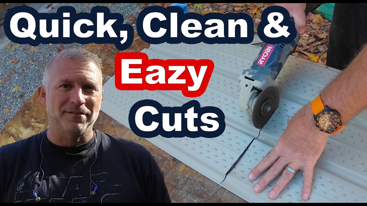 How to cut aluminum soffit or vinyl siding super fast and accurate