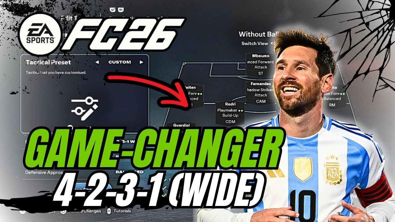 The 4-2-3-1 (Wide) is a GAME CHANGER in FC 26 ⚡ Ultimate Team Tactics