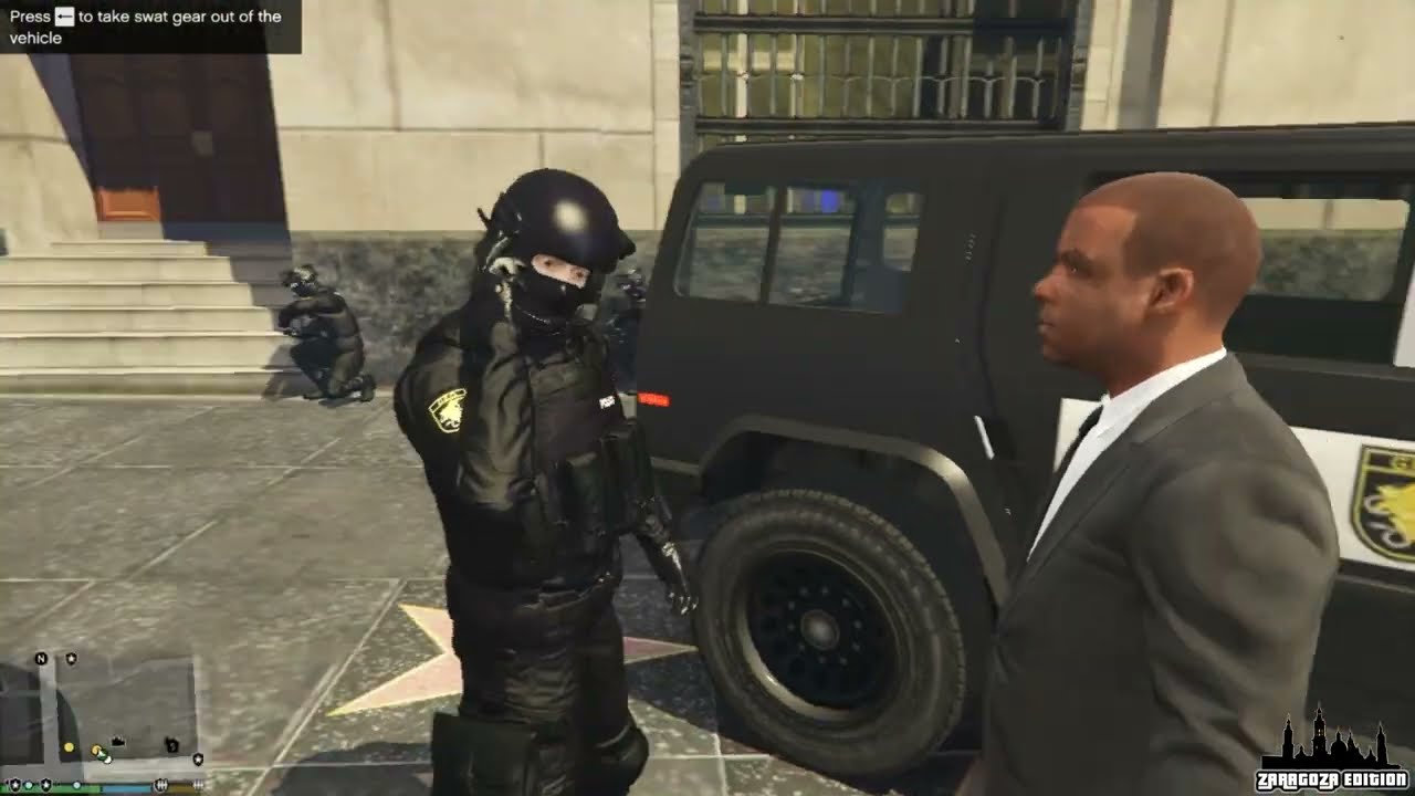GTA V España - Day#32 GEO Policia Nacional intervenciones (atraco, asalto furgon)