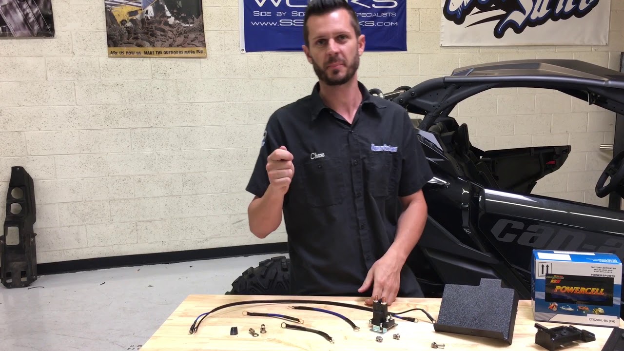 Can Am X3 2nd Battery Kit with Isolator from UTV Stereo