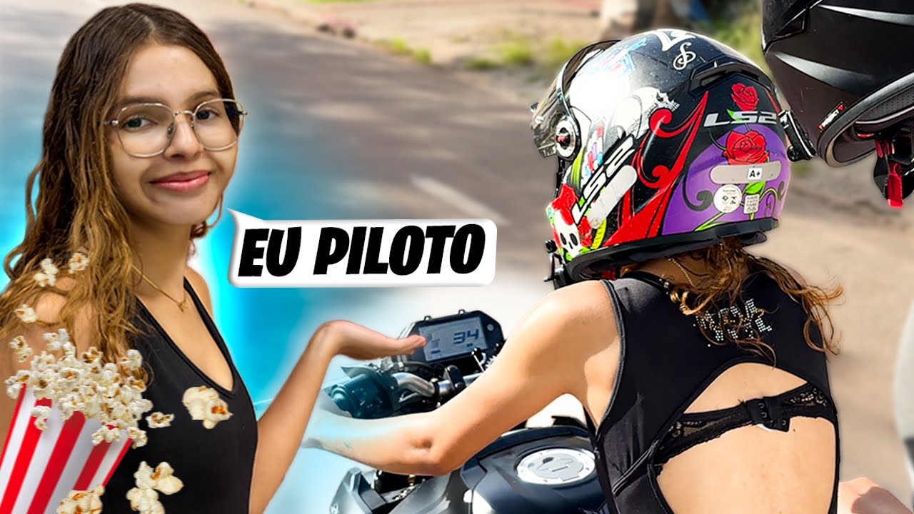 Ele topou ir ao cinema… sem saber que eu ia pilotar 😏