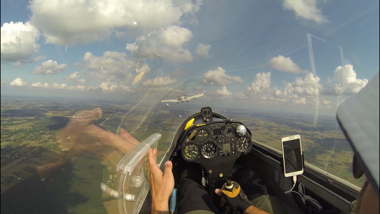 Take off and thermal gliding above EPLR in 2k21(SZD-51-1 Junior)