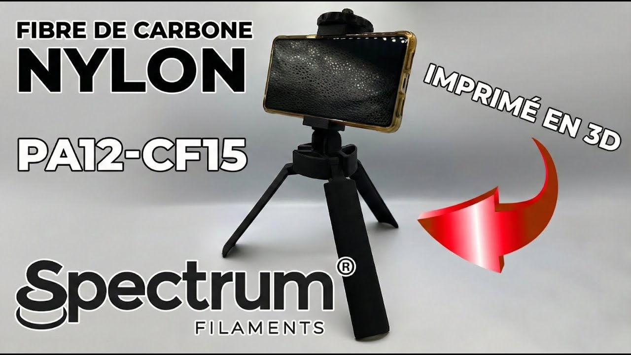 Tr&eacute;pied Indestructible ? 🛠️ Test du Nylon Carbone PA12-CF15 sur Bambu Lab
