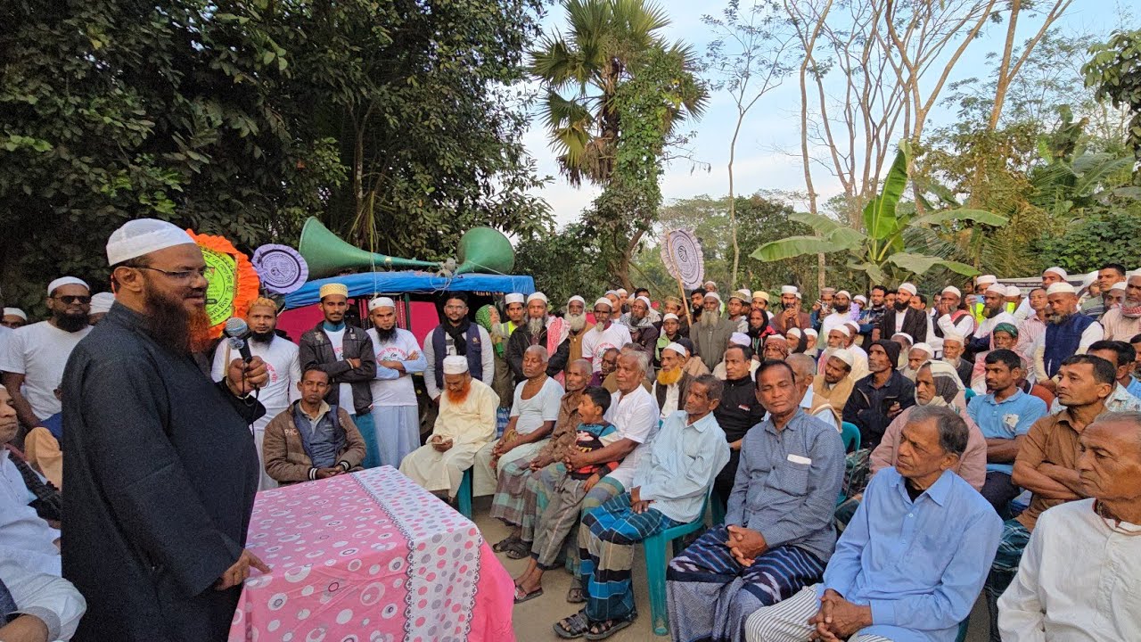 বাকেরগঞ্জে হিন্দু সম্প্রদায়ের লোকজনের উপস্থিতিতে যা বললেন শায়খে চরমোনাই।