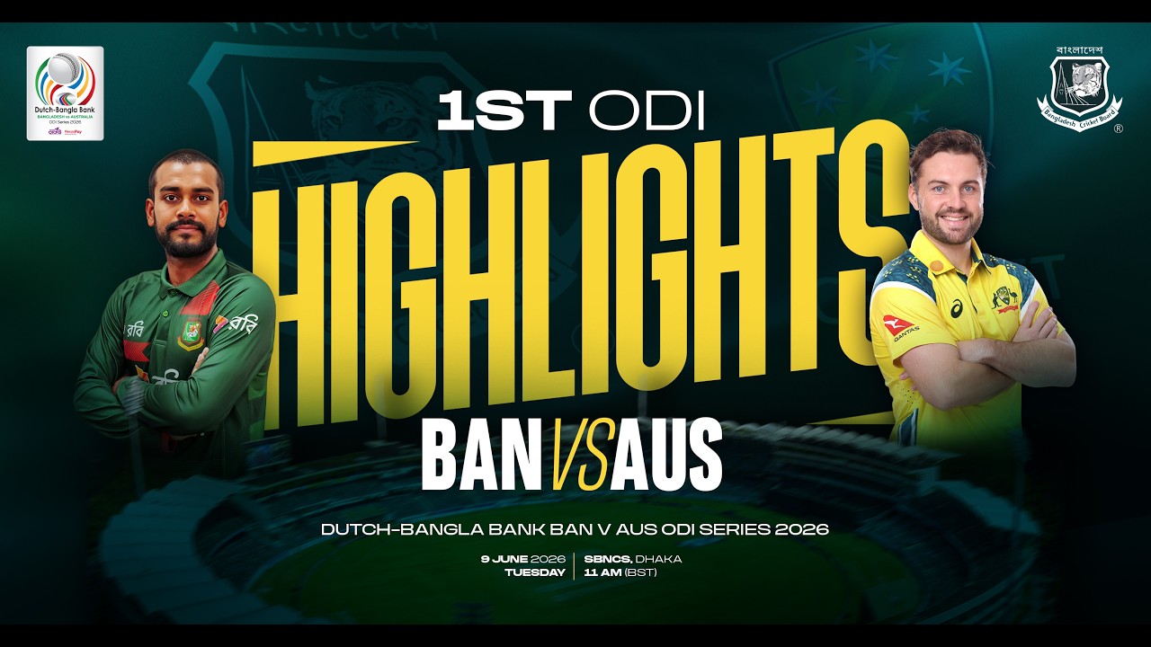 1st ODI Highlights | Bangladesh 🆚 Australia | Dutch-Bangla Bank ODI Series 2026 🇧🇩