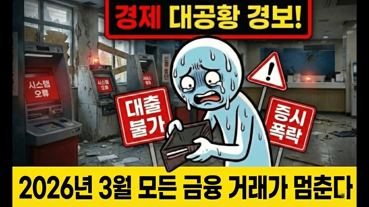 절대 오지 않을 줄 알았죠? 경제 멈춤, 당신의 돈이 사라지는 순간