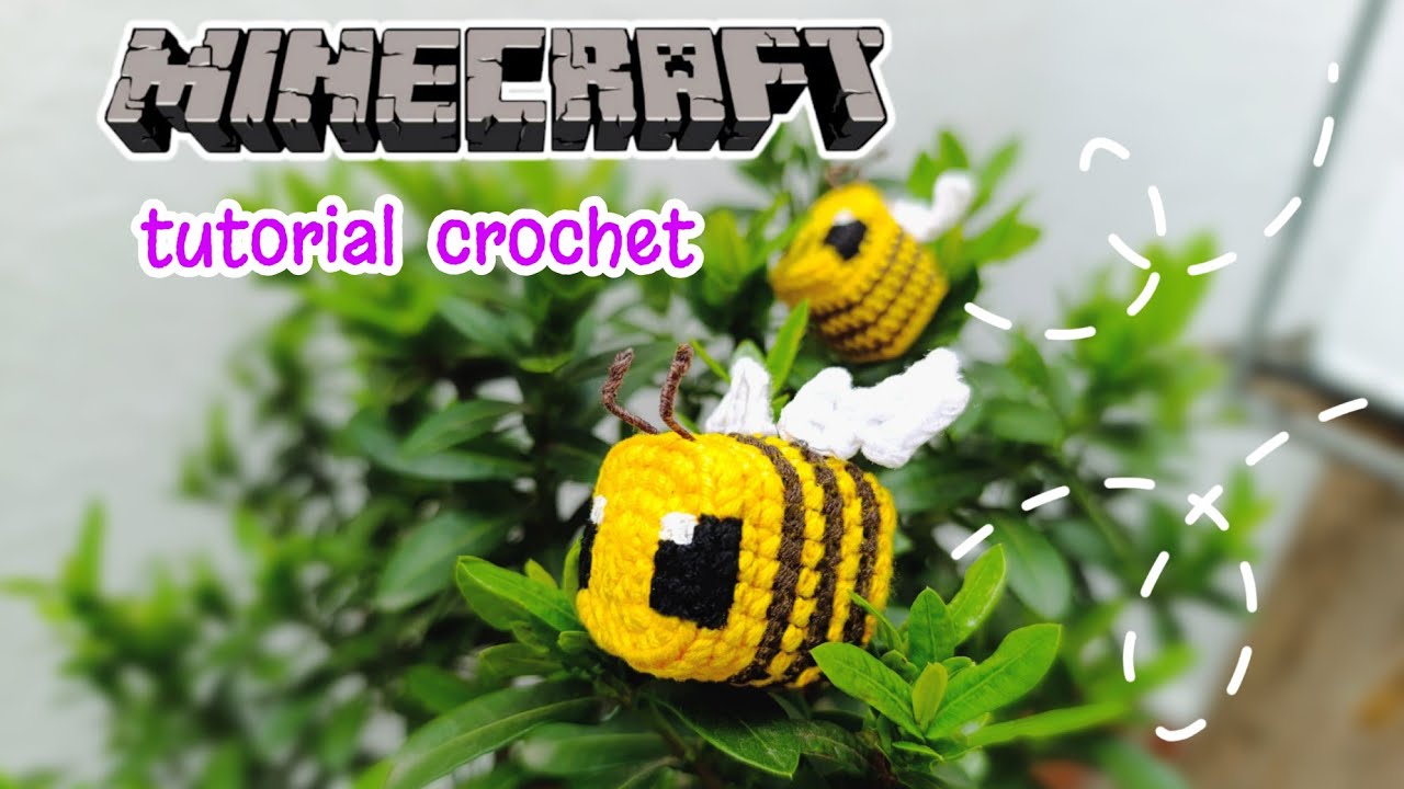 Minecraft tutorial abeja 🐝 crochet amigurumi