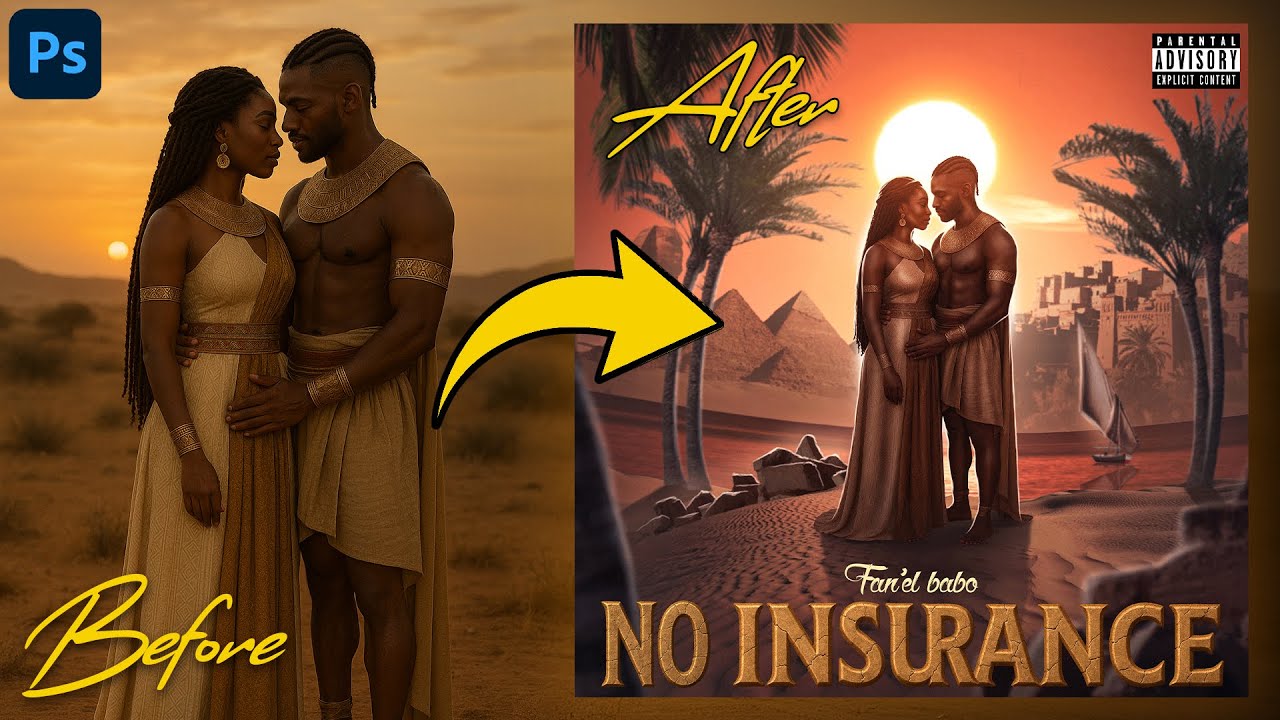 Designing a Digital Album Cover from Scratch – Full Process