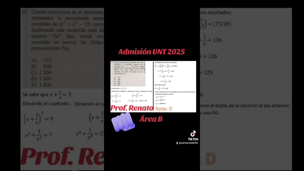 Admisión UNT 2025 I