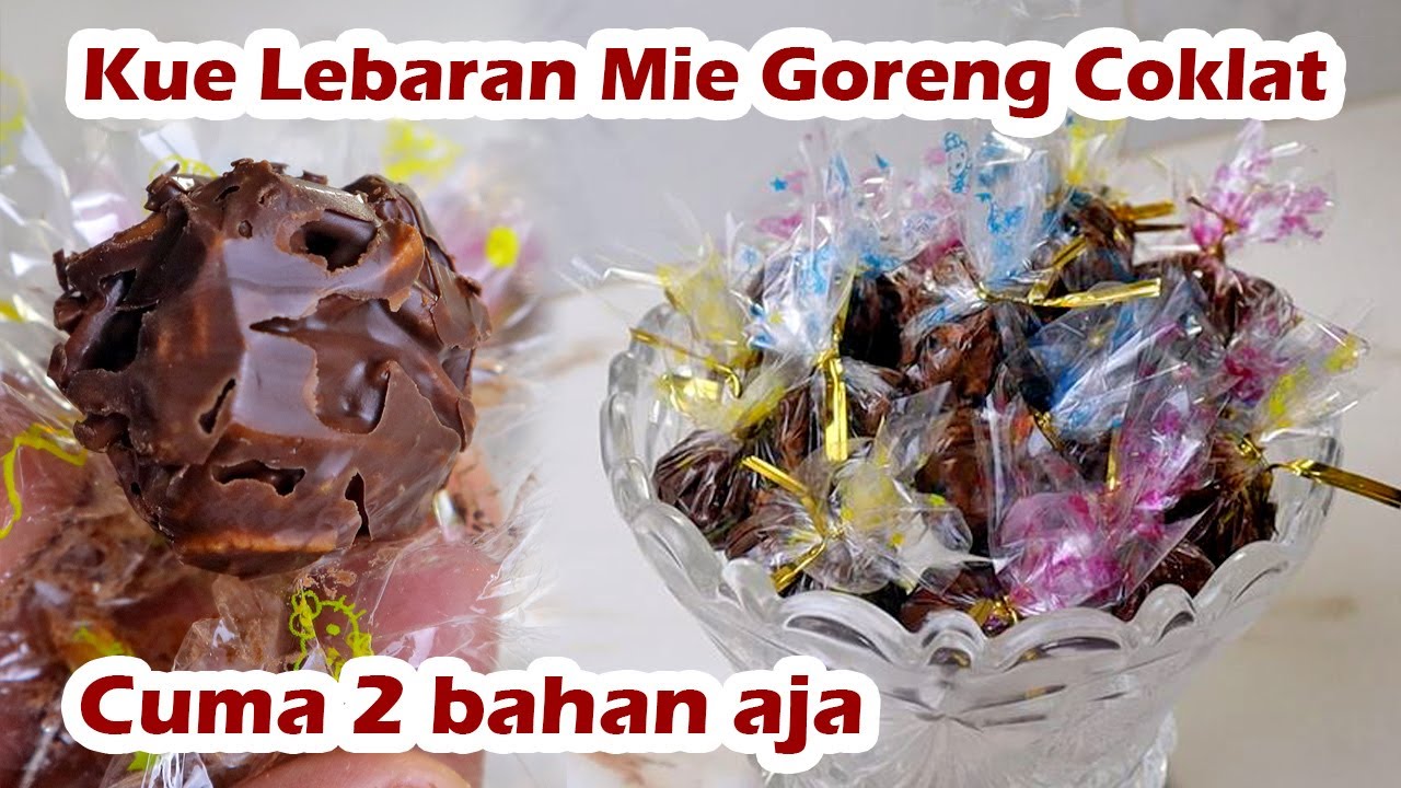 MULAI SEKARANG GAK PERLU REPOT BELI ONLINE YA!! CUMA 2 BAHAN BISA BUAT KUE LEBARAN MIE GORENG COKLAT