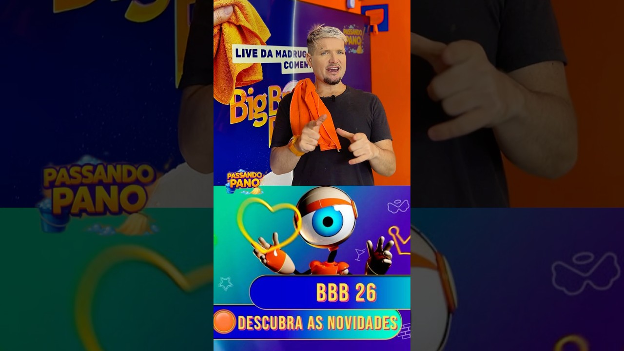 Você passa pano ou NÃO pra Produção do BBB 26? COMENTE 🧽 