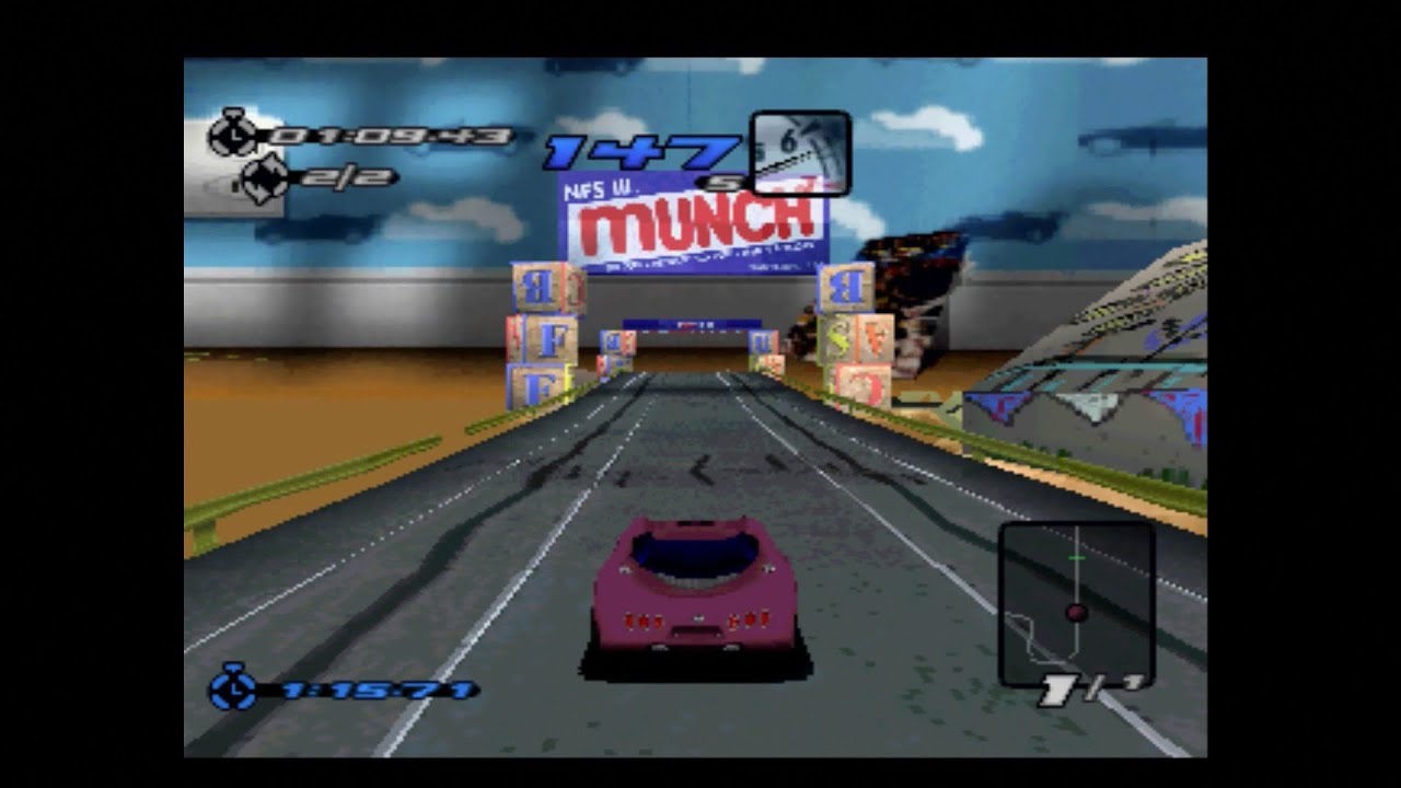 Need for Speed III: Hot Pursuit - PS1 - Easter Eggs - All Bonus Tracks, Forwards & Backwards