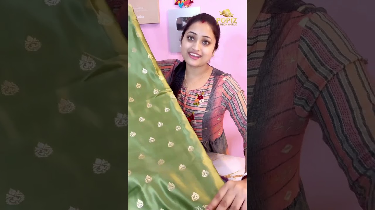 প্যাস্টেল সাটিন বেনারসী মানেই অন্যরকম সুন্দর #shorts 
