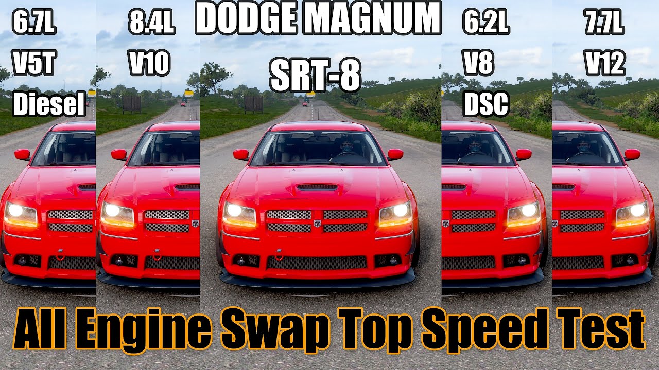 Dodge Magnum SRT 8 || All Engine Swap Top Speed Battle/ Comparison || Forza Horizon 5 || 4K PC||