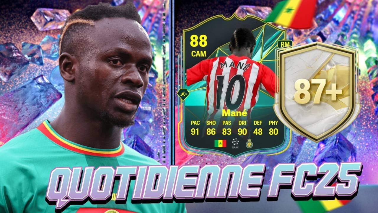SBC de SADIO MANÉ MOMENTS  / MON RENFORT ICONE 87+