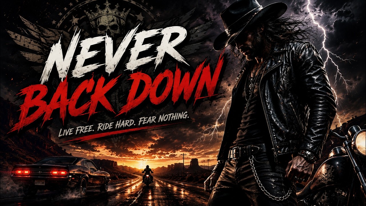 NEVER BACK DOWN | Epic Hard Rock Anthem | Powerful Guitar Solos & Arena Rock Energy